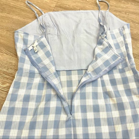 Nordstorm Bp Gingham Sheath Cami Mini Dress in Blue BabyDoll Mini Dress - Picture 8 of 10
